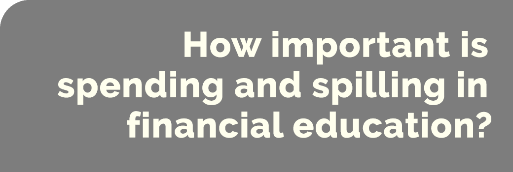 How important is spending and spilling in financial education?